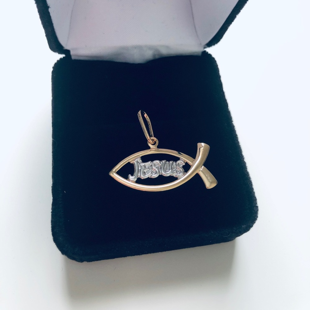 18K Gold Plated Jesus Pendant